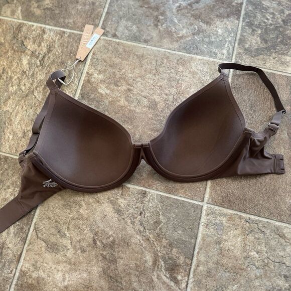 Skims Fits Everybody Scoop Plunge Bra Oxide Size 32H - Picture 6 of 7